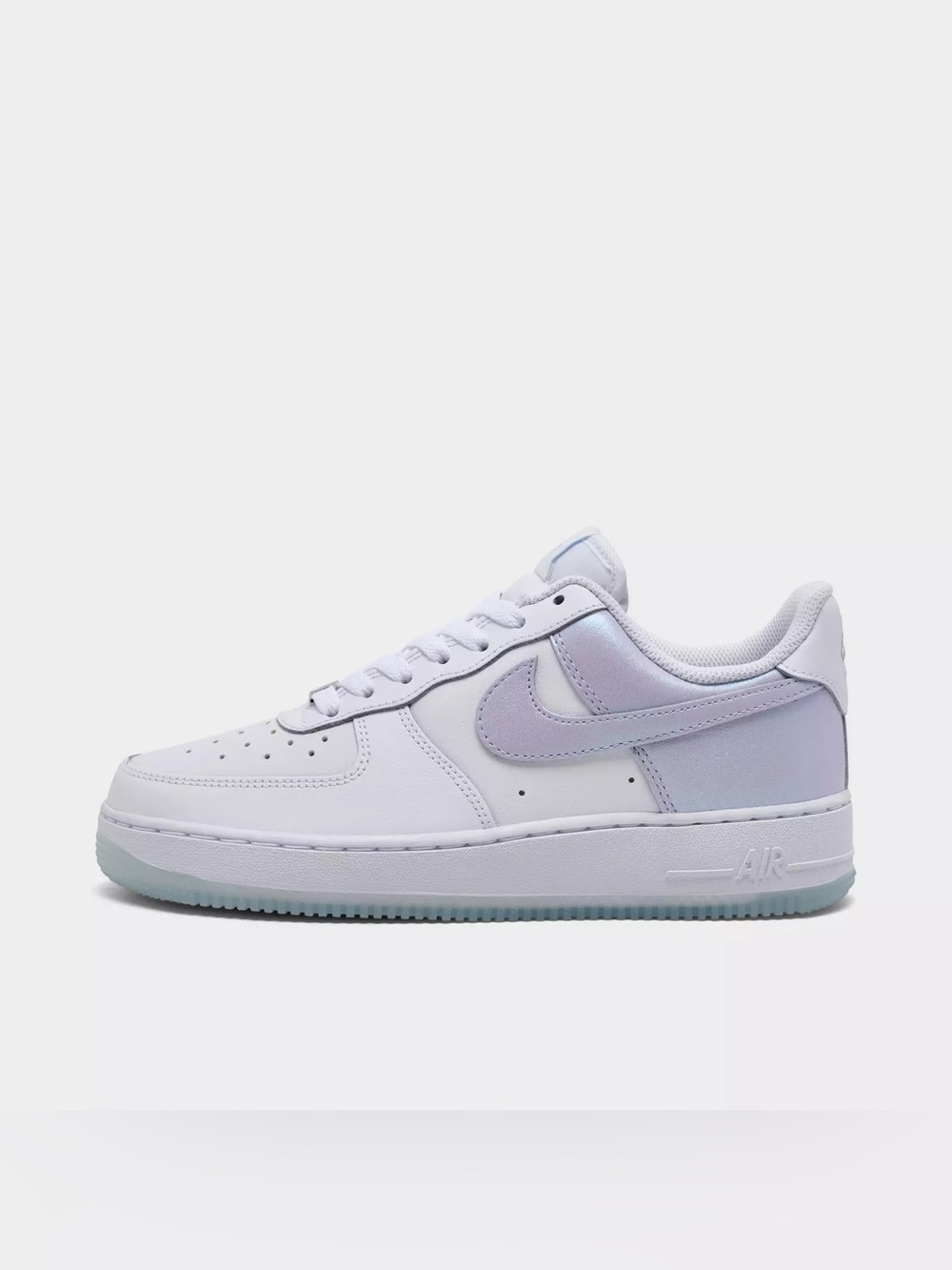 Nike Air Force 1 Low - White with Pale Lavender Swoosh